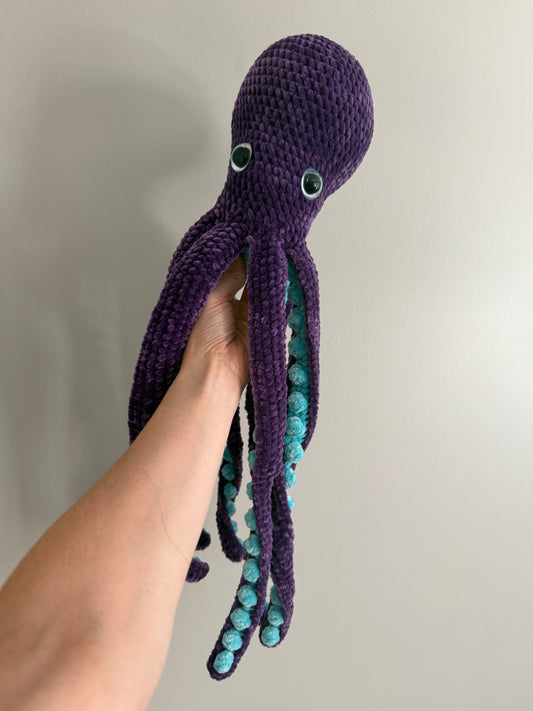Purple/Teal Octopus Amigurumi