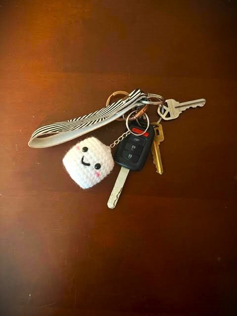 Marshmallow Keychain
